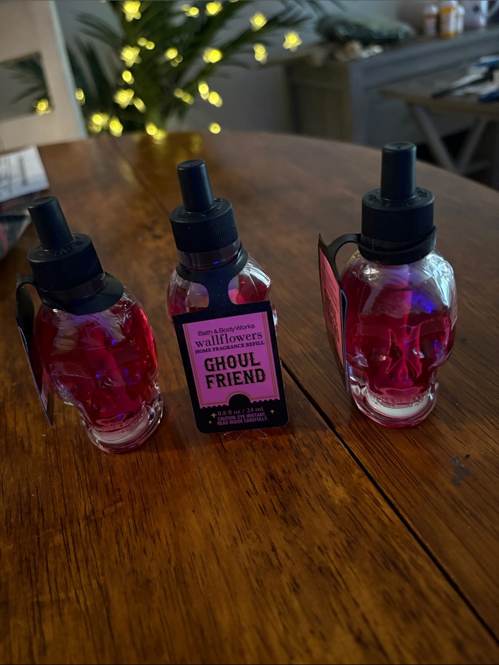 Nwt Bundle of (3) Skull shaped Wallflower Refill Bottles of “Ghoul Friend”